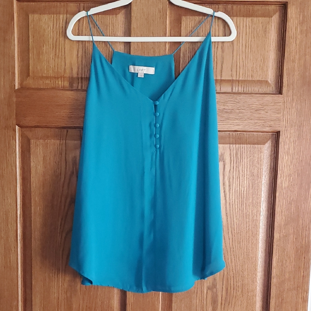 LOFT Women's Blue Sleeveless Top
